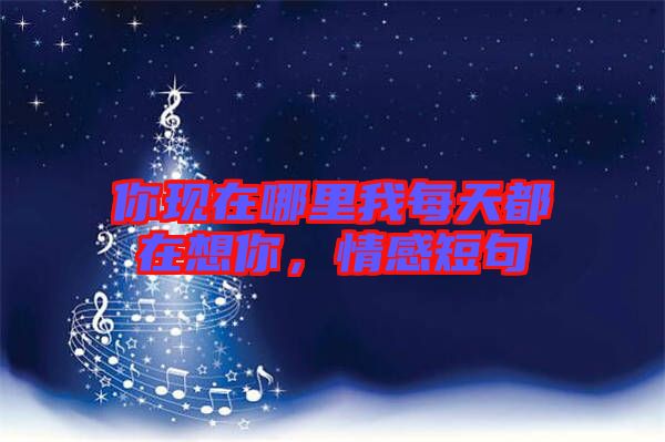 你現(xiàn)在哪里我每天都在想你，情感短句