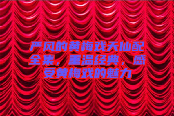 嚴(yán)風(fēng)的黃梅戲天仙配全集，重溫經(jīng)典，感受黃梅戲的魅力