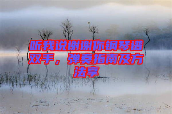 聽我說謝謝你鋼琴譜雙手，彈奏指南及方法享