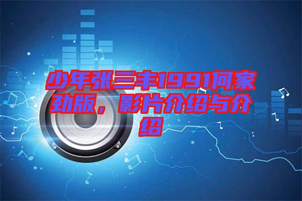 少年張三豐1991何家勁版，影片介紹與介紹