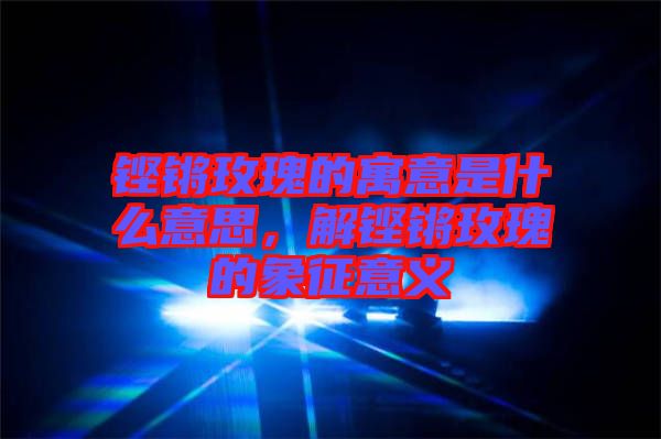 鏗鏘玫瑰的寓意是什么意思，解鏗鏘玫瑰的象征意義