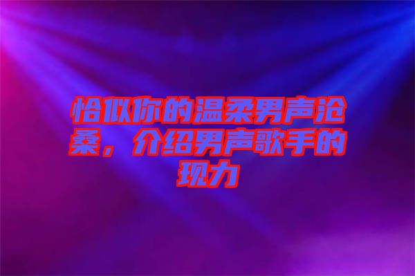 恰似你的溫柔男聲滄桑，介紹男聲歌手的現(xiàn)力