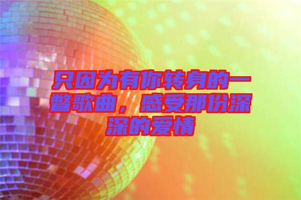 只因?yàn)橛心戕D(zhuǎn)身的一瞥歌曲，感受那份深深的愛(ài)情