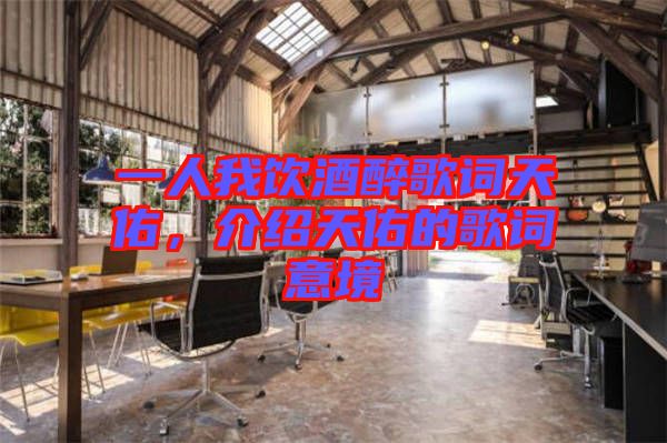 一人我飲酒醉歌詞天佑，介紹天佑的歌詞意境