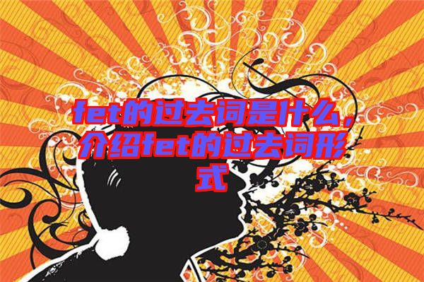 fet的過(guò)去詞是什么，介紹fet的過(guò)去詞形式