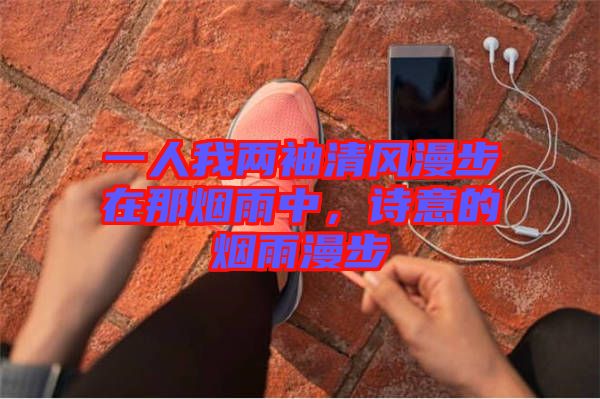 一人我兩袖清風(fēng)漫步在那煙雨中，詩(shī)意的煙雨漫步