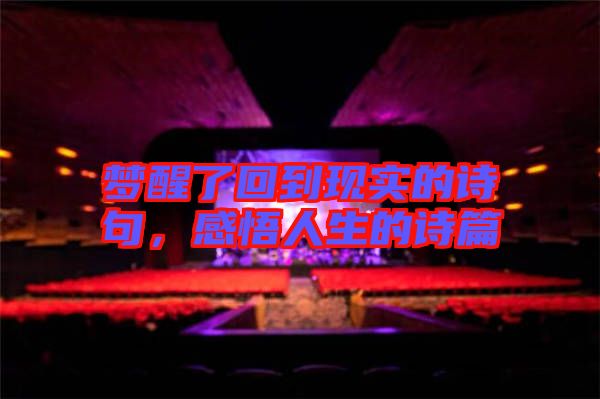 夢醒了回到現(xiàn)實的詩句，感悟人生的詩篇
