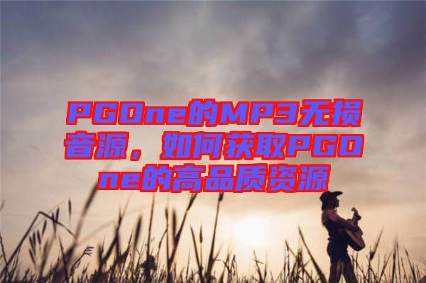 PGOne的MP3無(wú)損音源，如何獲取PGOne的高品質(zhì)資源