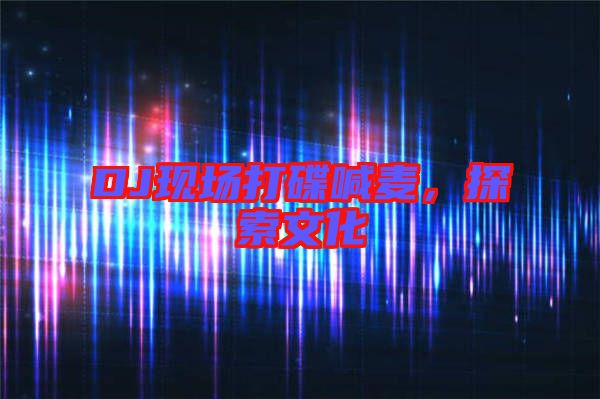 DJ現(xiàn)場打碟喊麥，探索文化