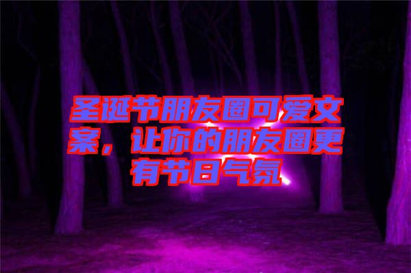 圣誕節(jié)朋友圈可愛文案，讓你的朋友圈更有節(jié)日氣氛