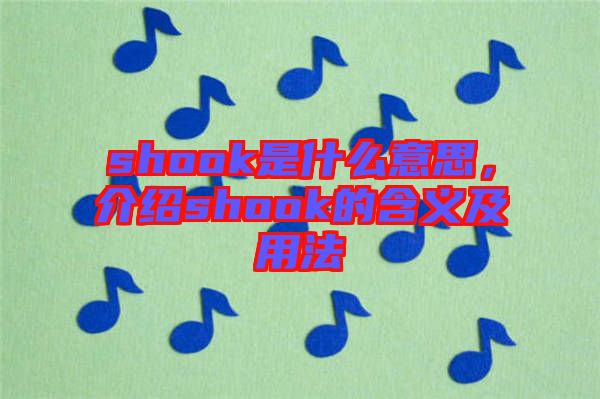 shook是什么意思，介紹shook的含義及用法