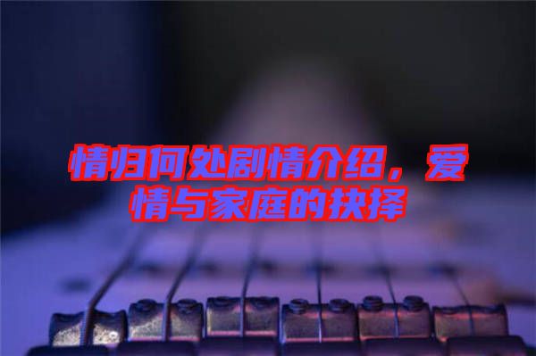 情歸何處劇情介紹，愛情與家庭的抉擇
