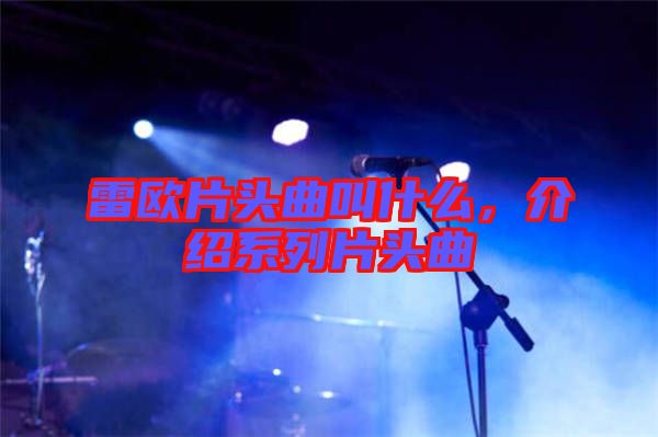 雷歐片頭曲叫什么，介紹系列片頭曲