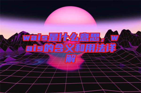 wais是什么意思，wais的含義和用法詳解