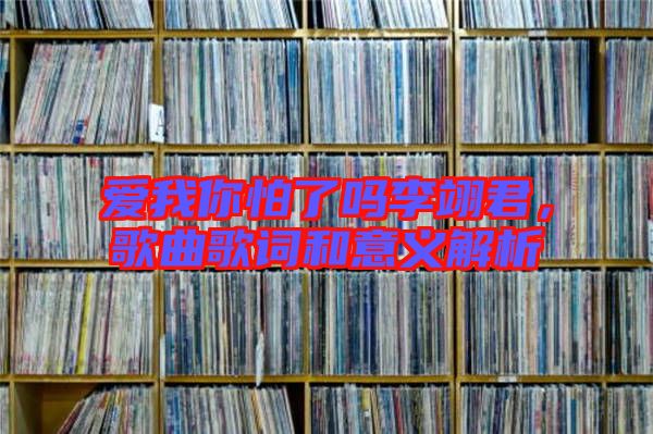 愛(ài)我你怕了嗎李翊君，歌曲歌詞和意義解析