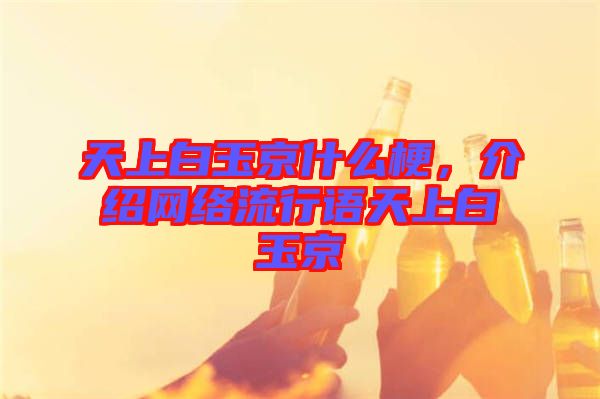 天上白玉京什么梗，介紹網(wǎng)絡(luò)流行語天上白玉京