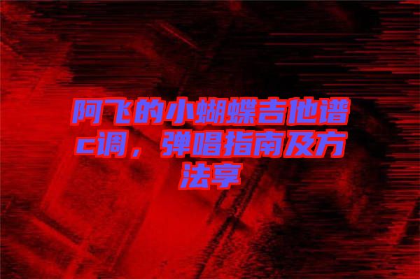 阿飛的小蝴蝶吉他譜c調(diào)，彈唱指南及方法享