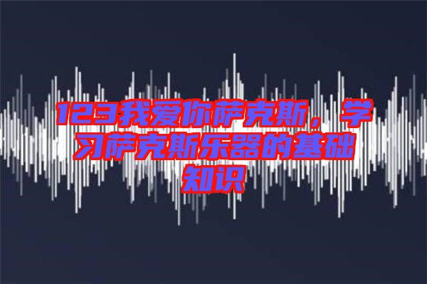 123我愛你薩克斯，學習薩克斯樂器的基礎知識