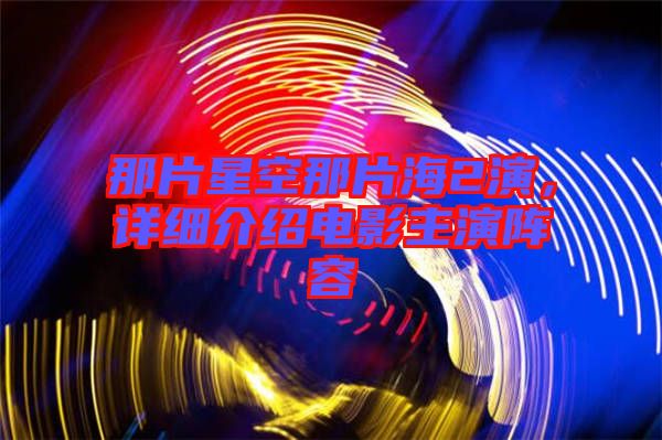 那片星空那片海2演，詳細(xì)介紹電影主演陣容
