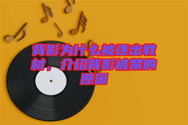 背影為什么被逐出教材，介紹背影被禁的原因
