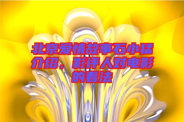 北京愛情故事石小猛介紹，影評(píng)人對(duì)電影的看法