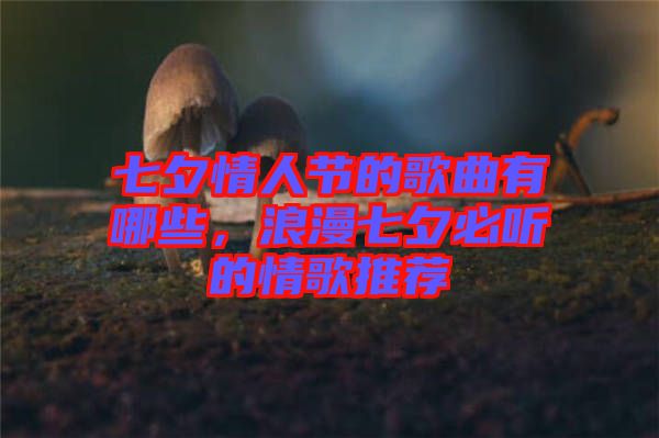 七夕情人節(jié)的歌曲有哪些，浪漫七夕必聽的情歌推薦