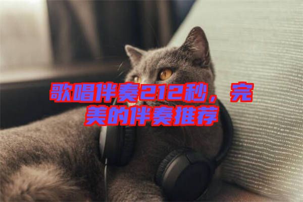 歌唱伴奏212秒，完美的伴奏推薦