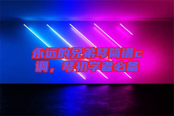 永遠(yuǎn)的兄弟琴簡譜c調(diào)，琴初學(xué)者必備