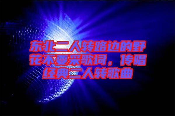 東北二人轉路邊的野花不要采歌詞，傳唱經(jīng)典二人轉歌曲