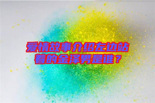 愛情故事介紹左邊站著的金澤男是誰？