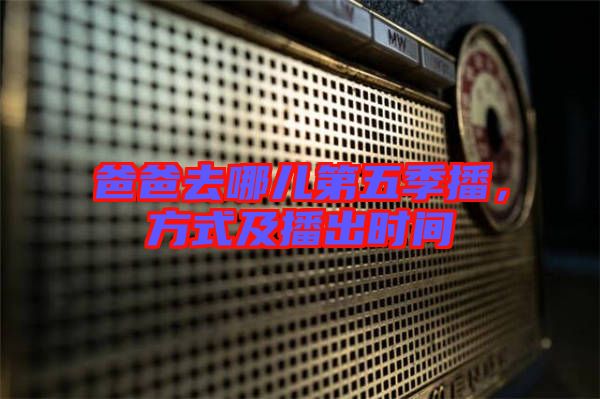 爸爸去哪兒第五季播，方式及播出時(shí)間
