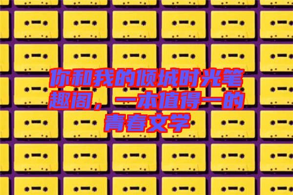你和我的傾城時(shí)光筆趣閣，一本值得一的青春文學(xué)