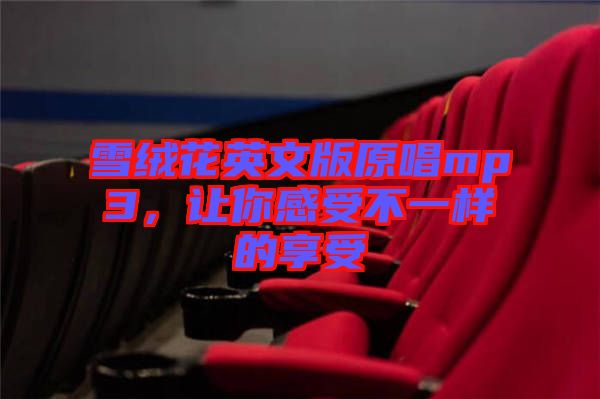 雪絨花英文版原唱mp3，讓你感受不一樣的享受