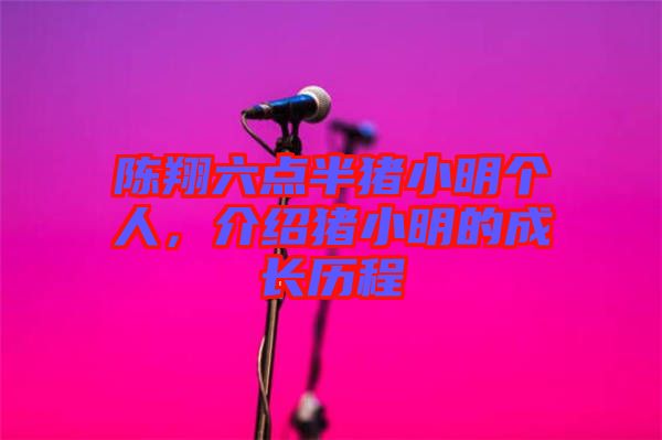 陳翔六點(diǎn)半豬小明個(gè)人，介紹豬小明的成長(zhǎng)歷程