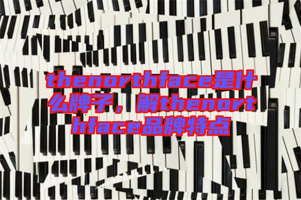 thenorthface是什么牌子，解thenorthface品牌特點