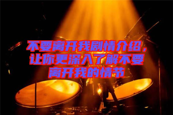 不要離開(kāi)我劇情介紹，讓你更深入了解不要離開(kāi)我的情節(jié)