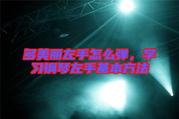 多美麗左手怎么彈，學(xué)習(xí)鋼琴左手基本方法