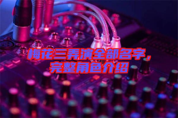 梅花三弄演全部名字，完整角色介紹