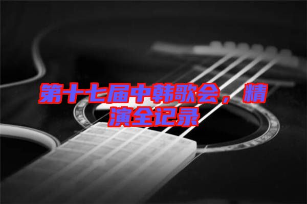 第十七屆中韓歌會(huì)，精演全記錄