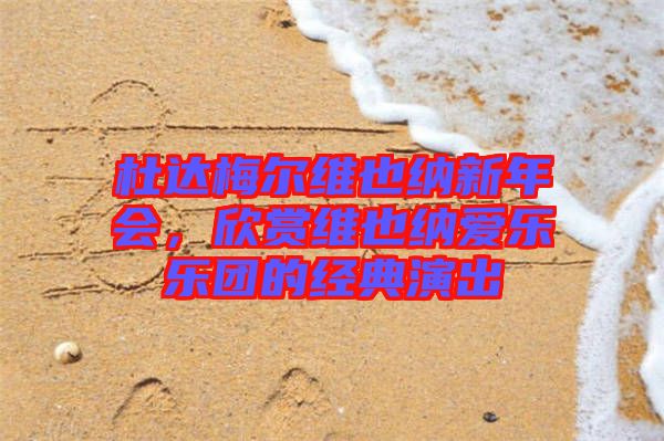 杜達梅爾維也納新年會，欣賞維也納愛樂樂團的經(jīng)典演出