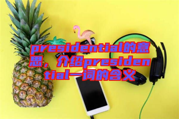 presidential的意思，介紹presidential一詞的含義