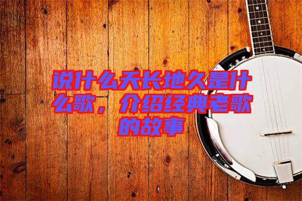 說(shuō)什么天長(zhǎng)地久是什么歌，介紹經(jīng)典老歌的故事