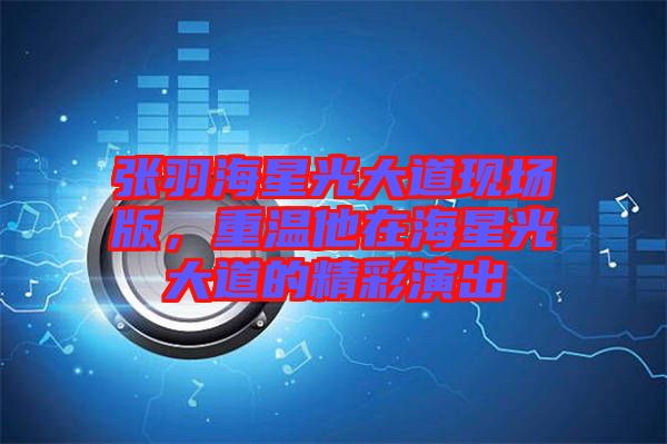 張羽海星光大道現(xiàn)場版，重溫他在海星光大道的精彩演出