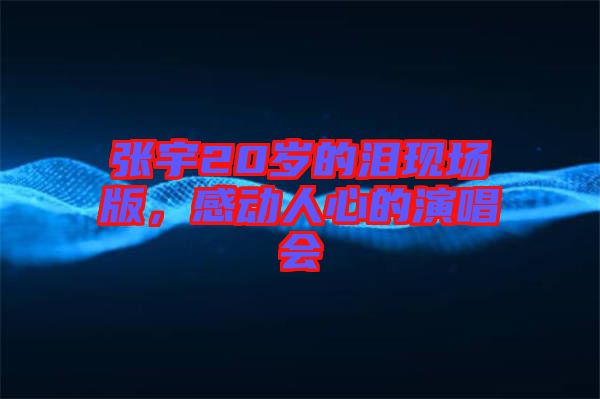 張宇20歲的淚現(xiàn)場(chǎng)版，感動(dòng)人心的演唱會(huì)