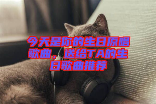 今天是你的生日原唱歌曲，送給TA的生日歌曲推薦