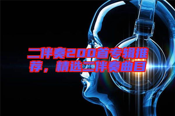 二伴奏200首專輯推薦，精選二伴奏曲目