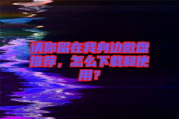 請(qǐng)你留在我身邊微盤(pán)推薦，怎么下載和使用？
