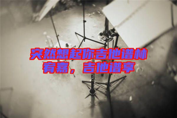 突然想起你吉他譜林宥嘉，吉他譜享
