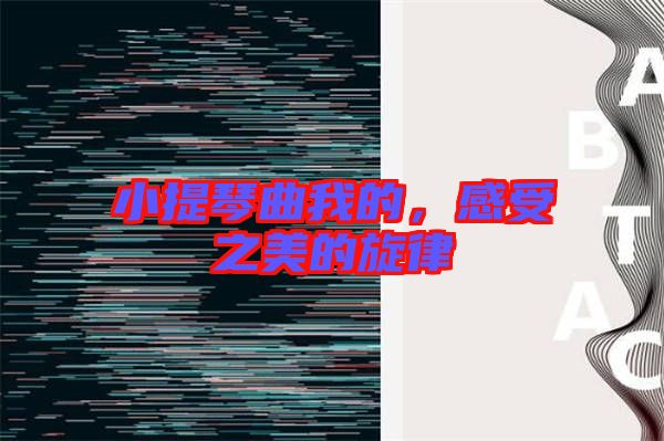 小提琴曲我的，感受之美的旋律