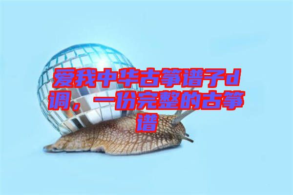 愛(ài)我中華古箏譜子d調(diào)，一份完整的古箏譜